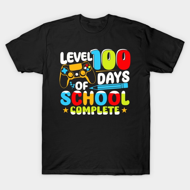 Level 100 Days of School Completed T-Shirt by Tota Designs